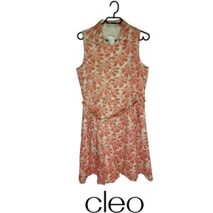 NWT Cleo Petites Cotton Sundress With Belt
